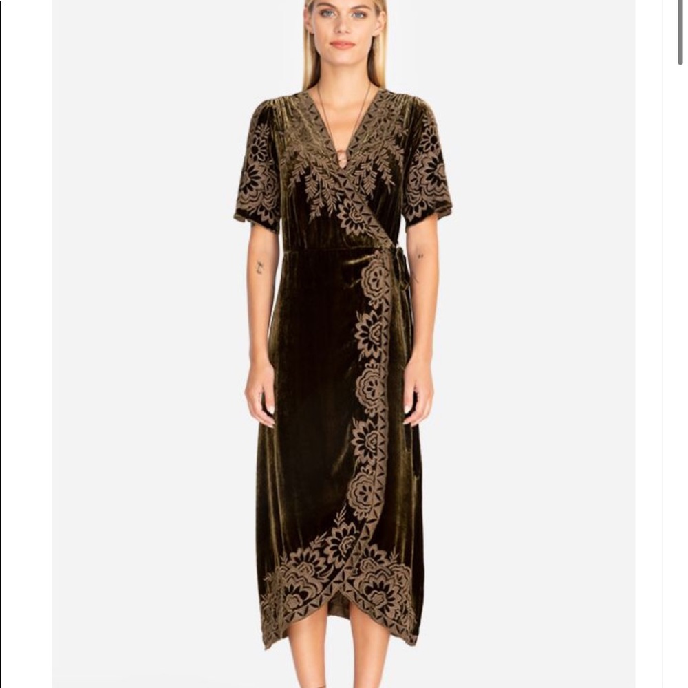 Johnny Was- Mina Velvet Wrap Dress
